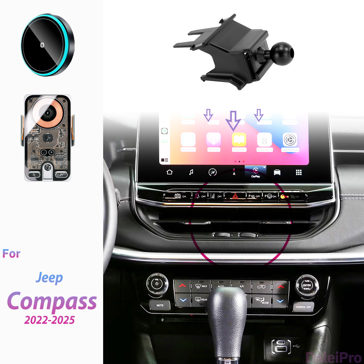 Compass Lensatic - Support de téléphone pour voiture avec