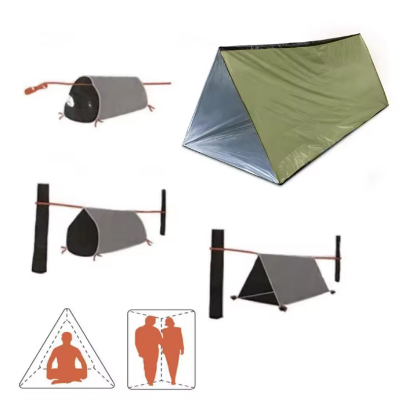 Emergency Mylar Tent - Tente tubulaire d'urgence en Mylar imperméable