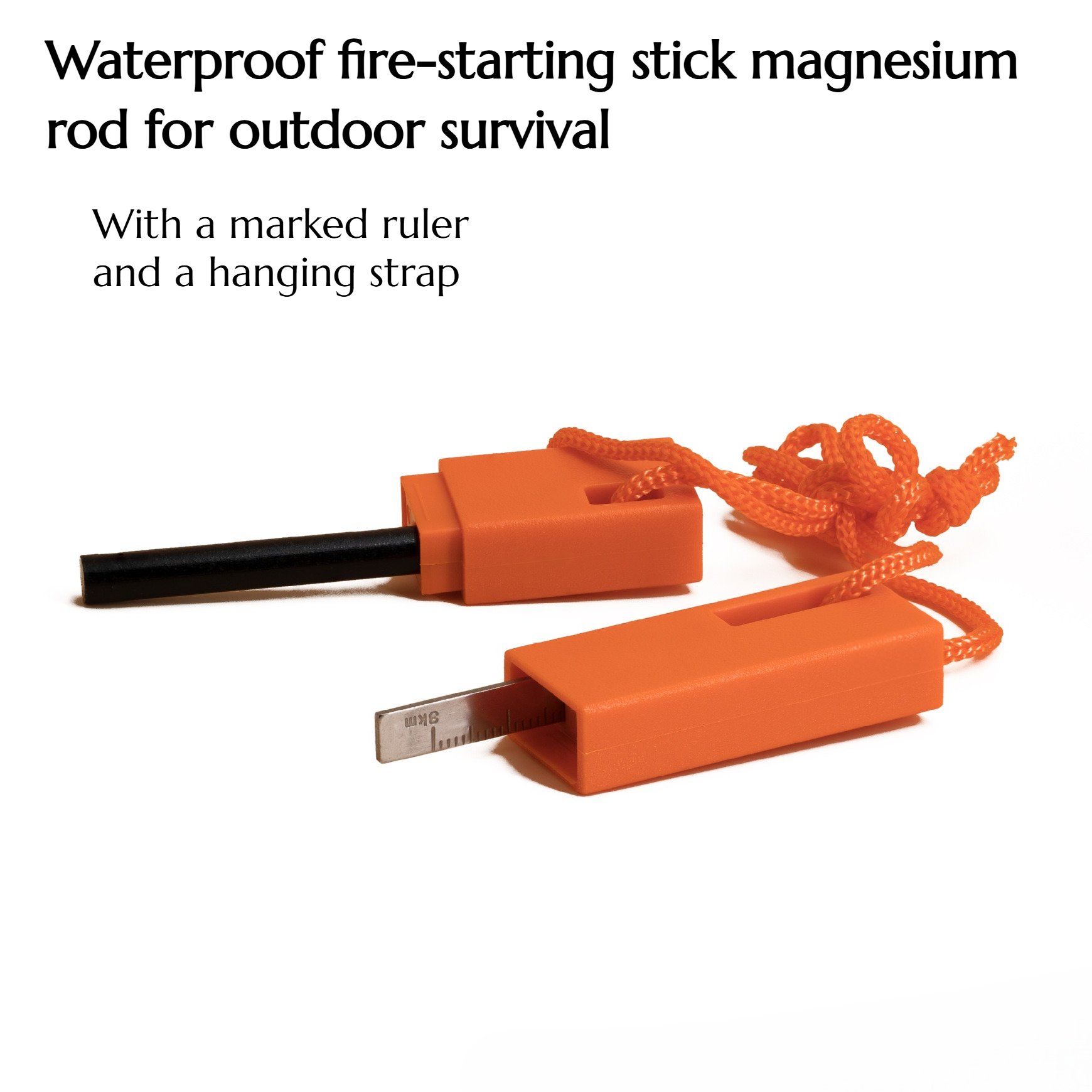 Magnesium Fire Starter - Lot de 5 bâtons de survie