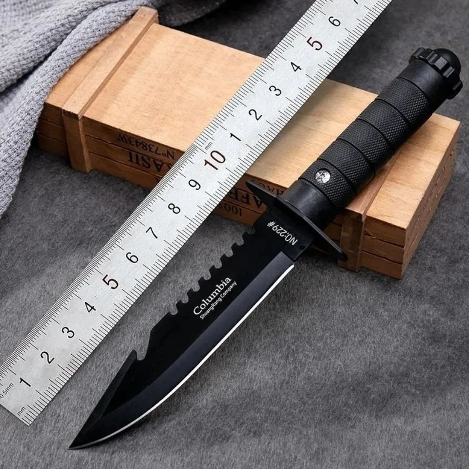 Bushcraft Knife Fixed - Couteau droit de camping et d'extérieur