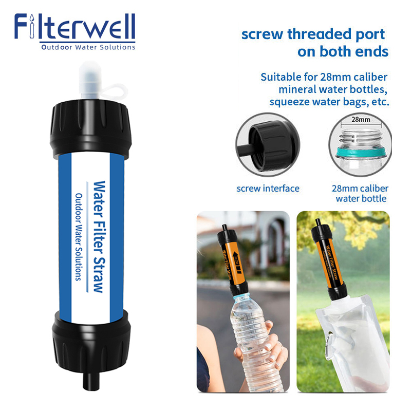 Water Purification Straw - Filterwell Camping filtre eau paille Mini