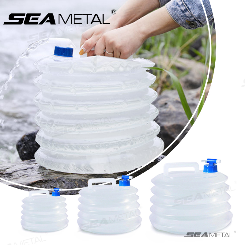 Water Bag Collapsible - SEAMETAL 5L-15L Seau pliable pour voiture,