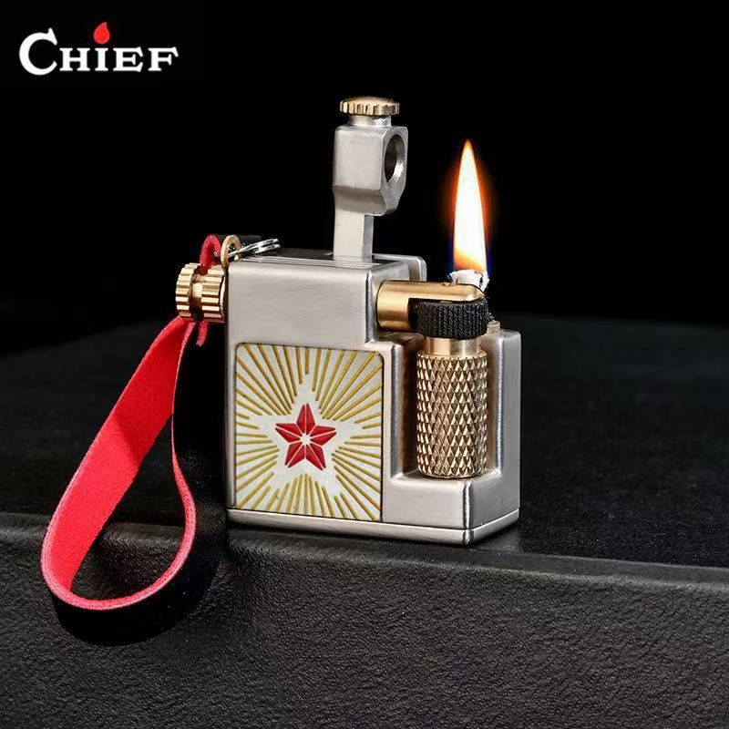 Fire Starting Kit - Briquet à silex carré miniature CHIEF