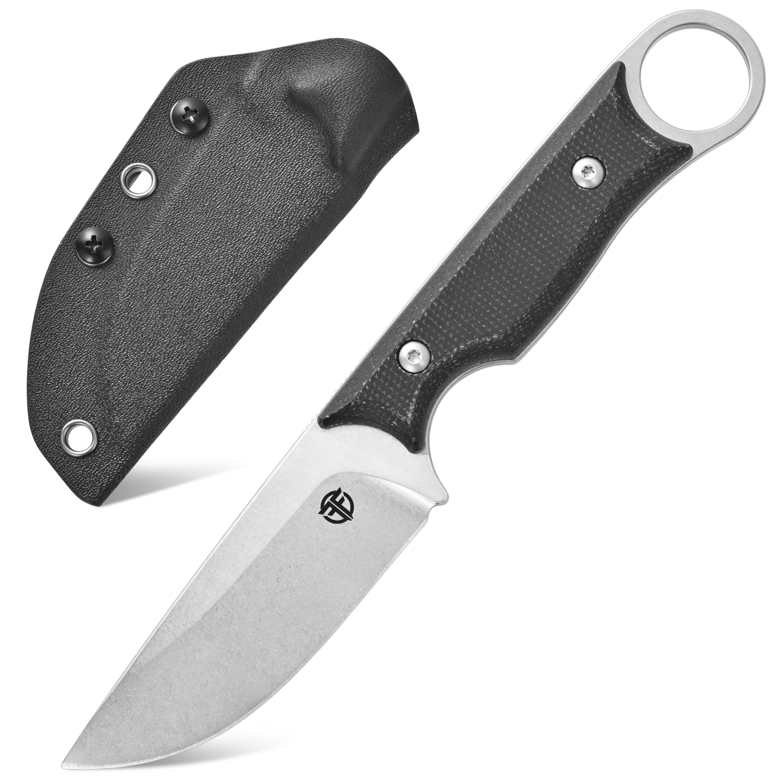 Bushcraft Knife Fixed - Couteau à lame fixe Eafengrow FF103,