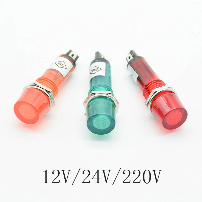 Signal Panel Orange - Trou de montage 220V 12V 24V