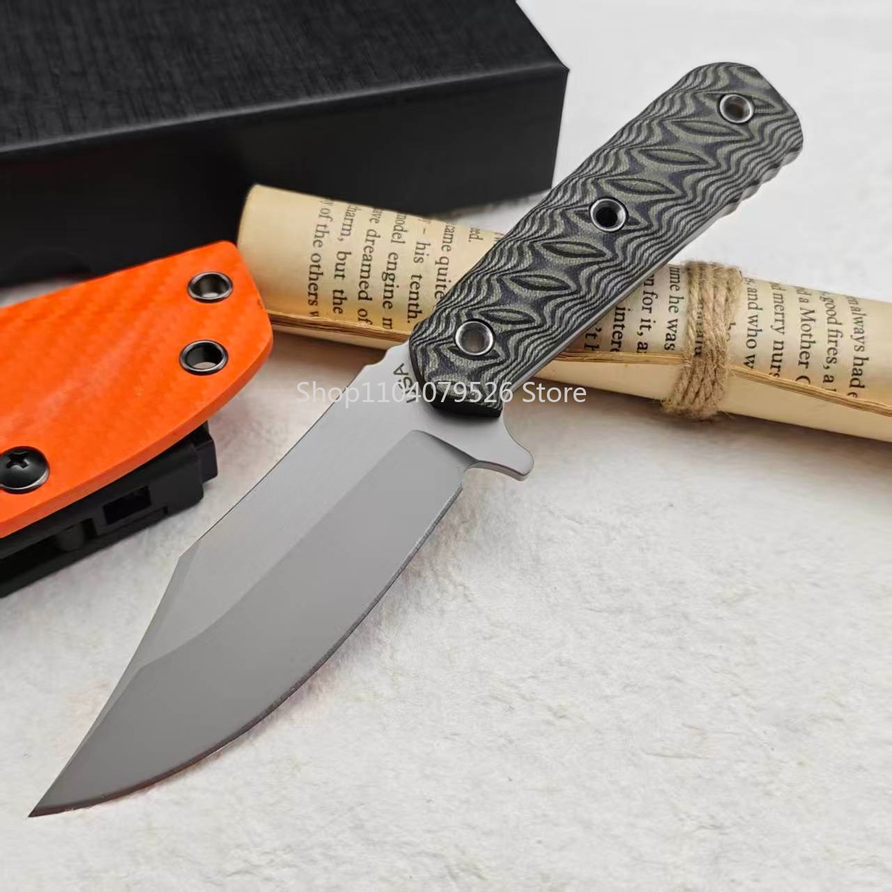 Bushcraft Knife Fixed - Couteau EDC à lame fixe RMJ,