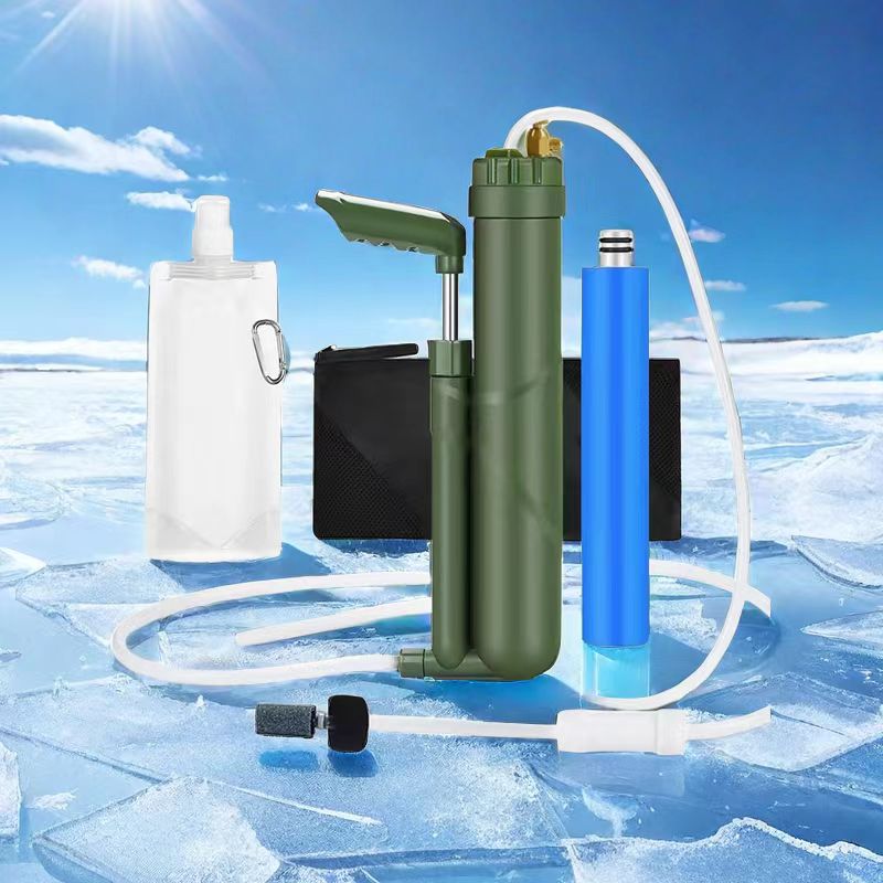 Water Purification Straw - Filterwell-Pompe à main portable, filtre à