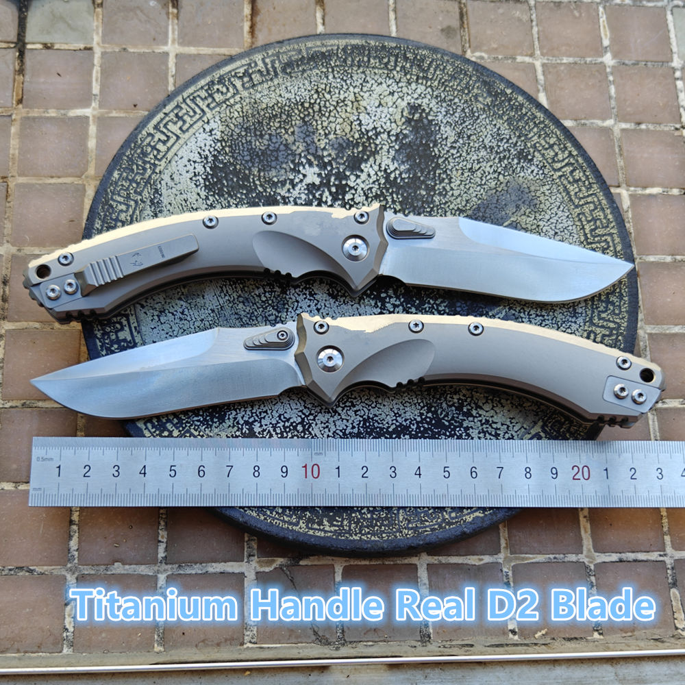 Bushcraft Knife Fixed - Mai's Real D2 lame Amphibia couteau