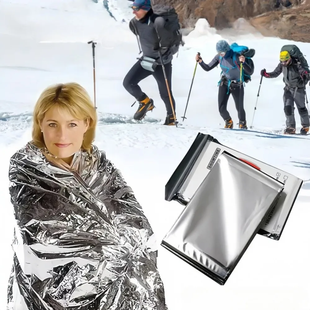 Survival Blanket Reflective - Couverture de survie d'urgence YITAPE, thermique,