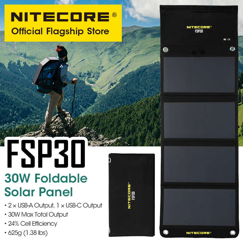 Solar Emergency Charger - NITECORE Féventuelles 30 30W Portable Panneau