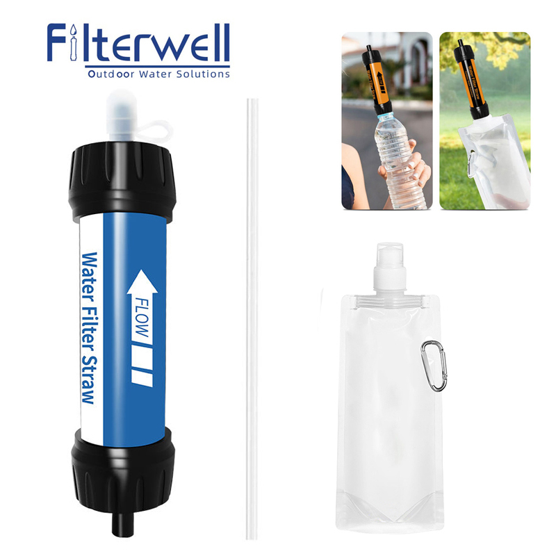 Water Purification Straw - Filterwell-Mini filtre à eau de randonnée,