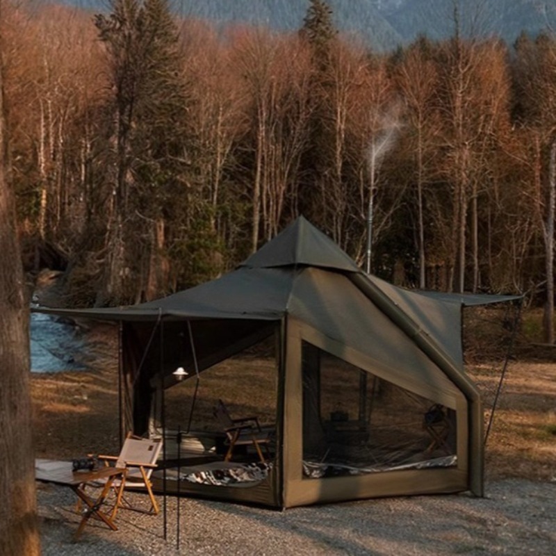 Emergency Mylar Tent - Tente gonflable touristique familiale, pare-soleil d'extérieur,