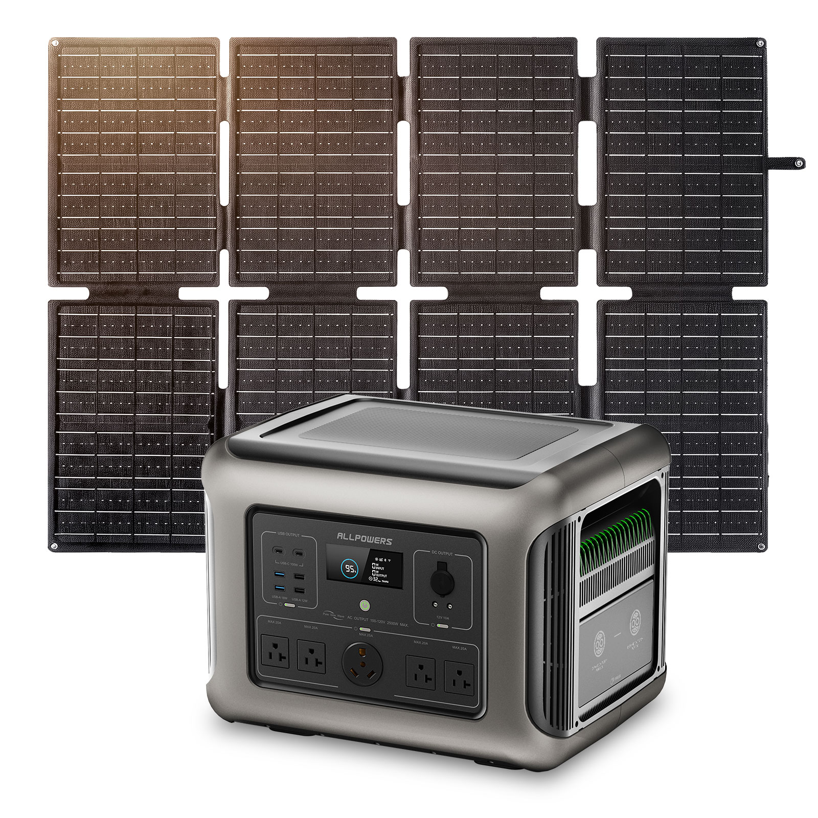 Solar Emergency Charger - Station d'alimentation portable ALLPOWERS R2500 1920Wh