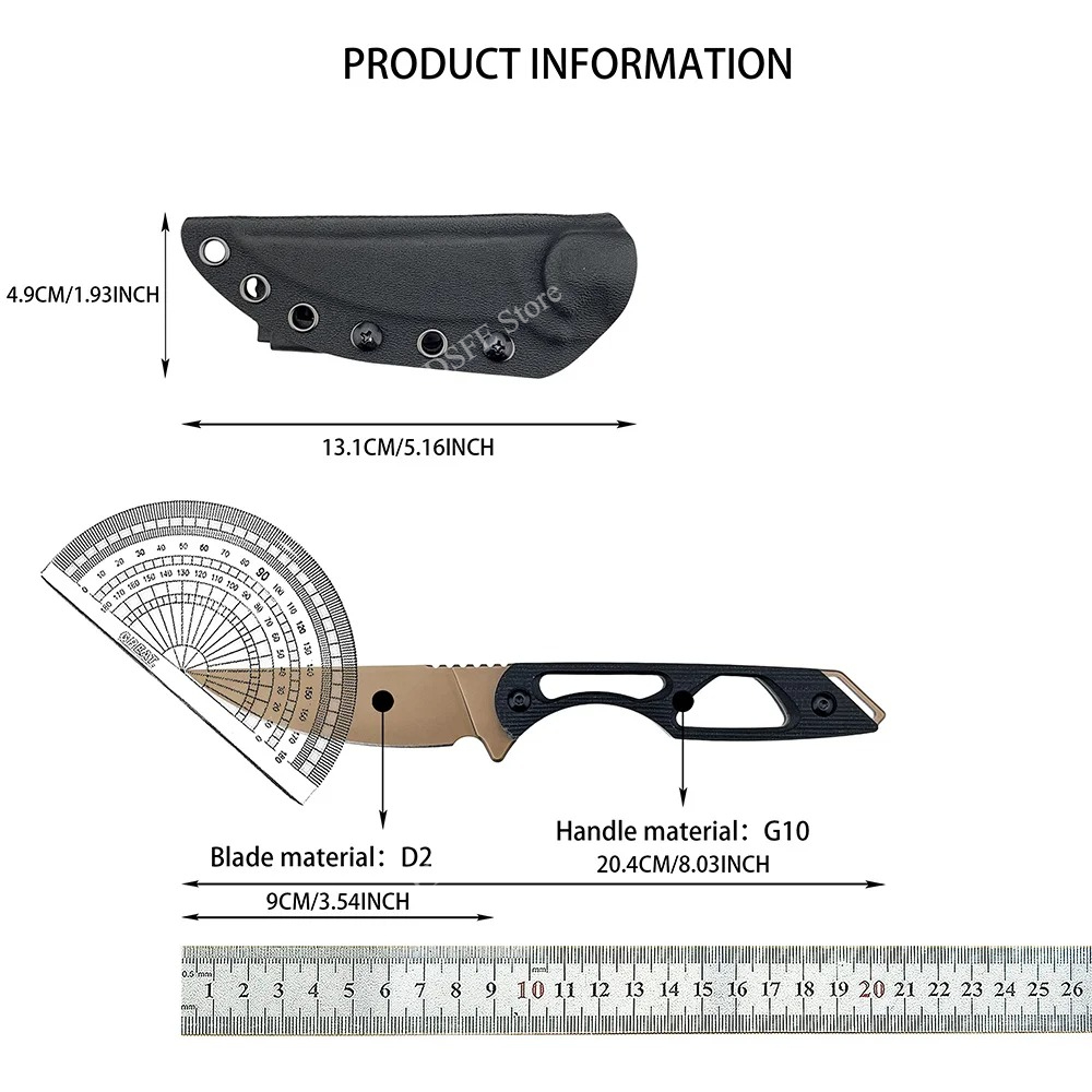 Couteau multi-usage pour activ - Bushcraft Knife Fixed avis et prix
