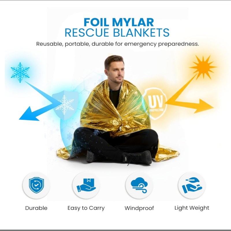 Lot de 10 couvertures thermiqu - Survival Blanket Reflective avis et prix