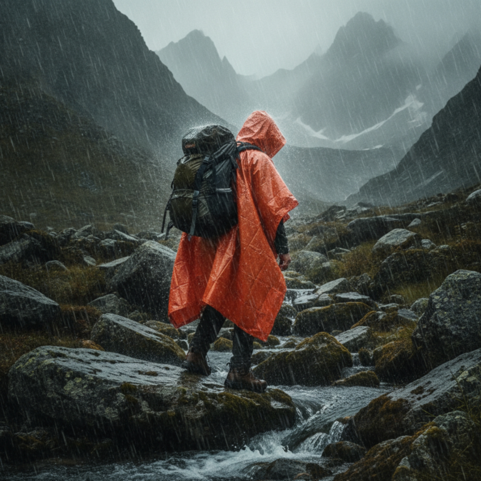 Poncho de pluie à capuche coup - Emergency Poncho Rain avis et prix