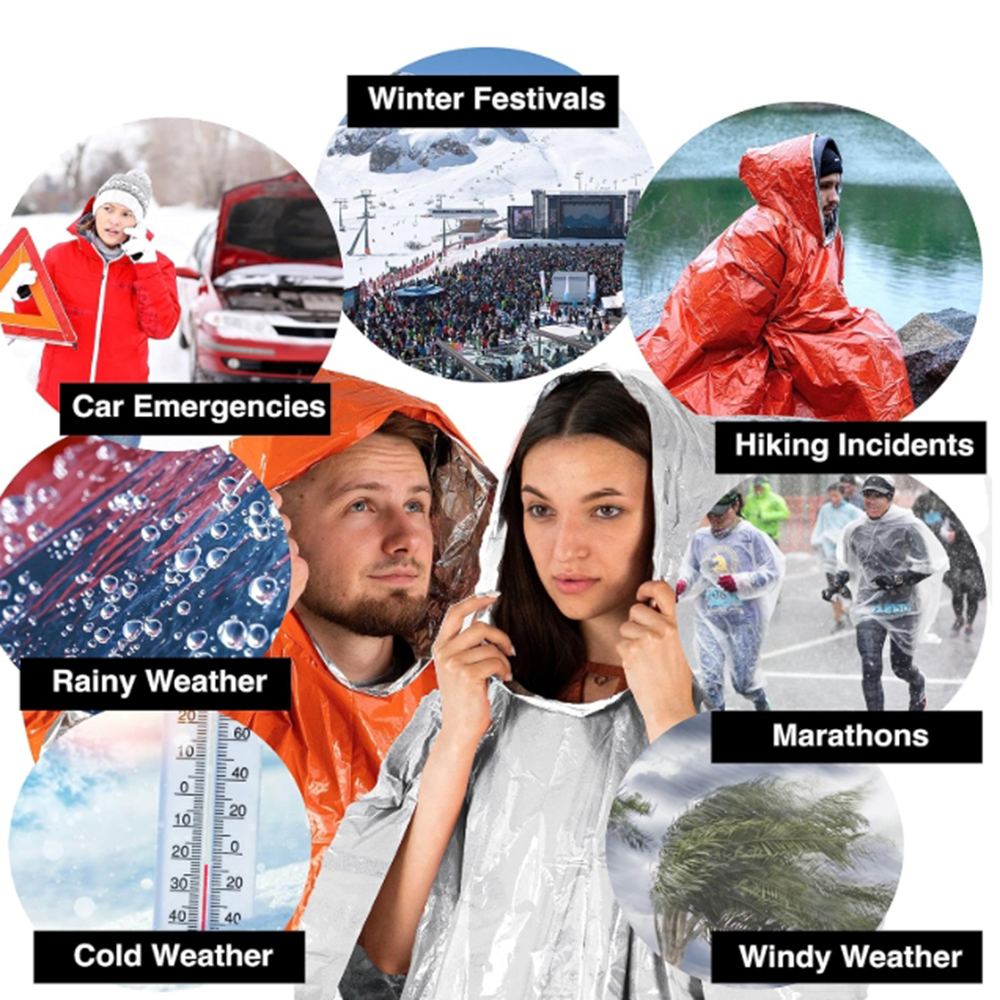 Poncho de pluie d'urgence exté - Emergency Poncho Rain avis et prix