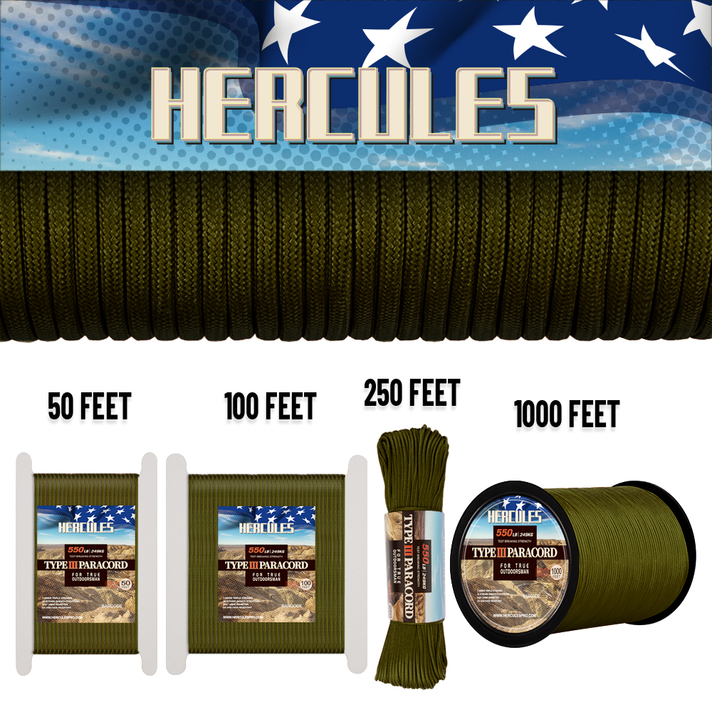 550 Paracorde corde Parachute  - Para Cord 1000Ft avis et prix