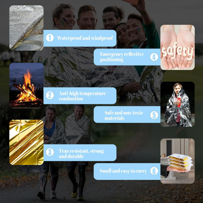5 couvertures thermiques de su - Survival Blanket Reflective avis et prix