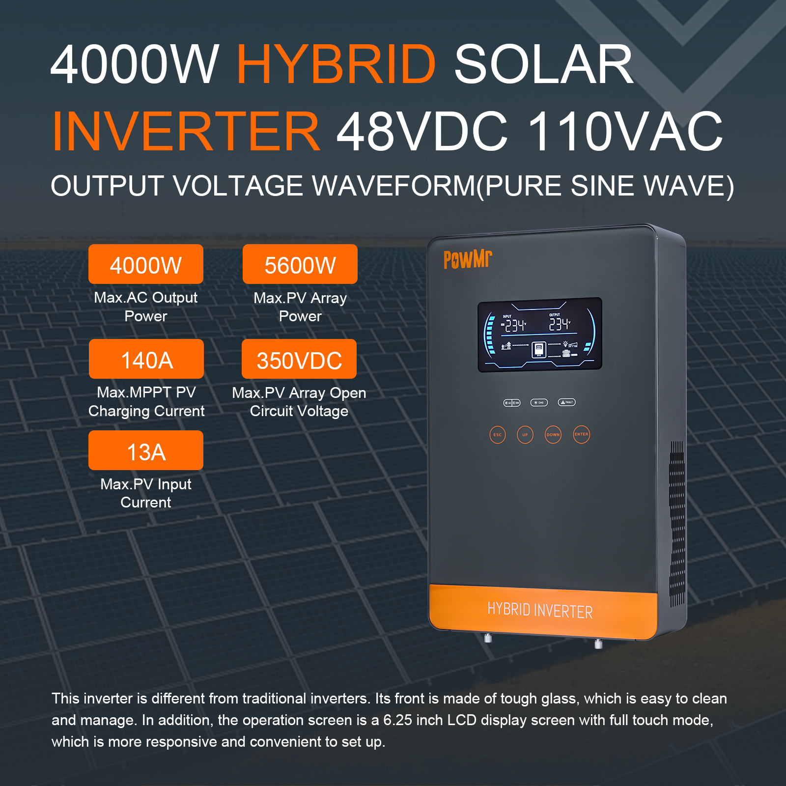 PowMr USA Onduleur Solaire Hyb - Solar Emergency Charger avis et prix