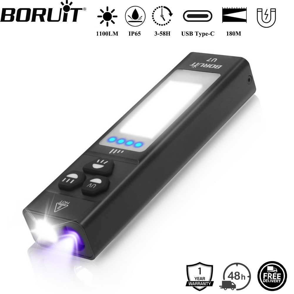 BORUiT U7 UV LED EDC lampe de  - Fishing Kit Compact avis et prix