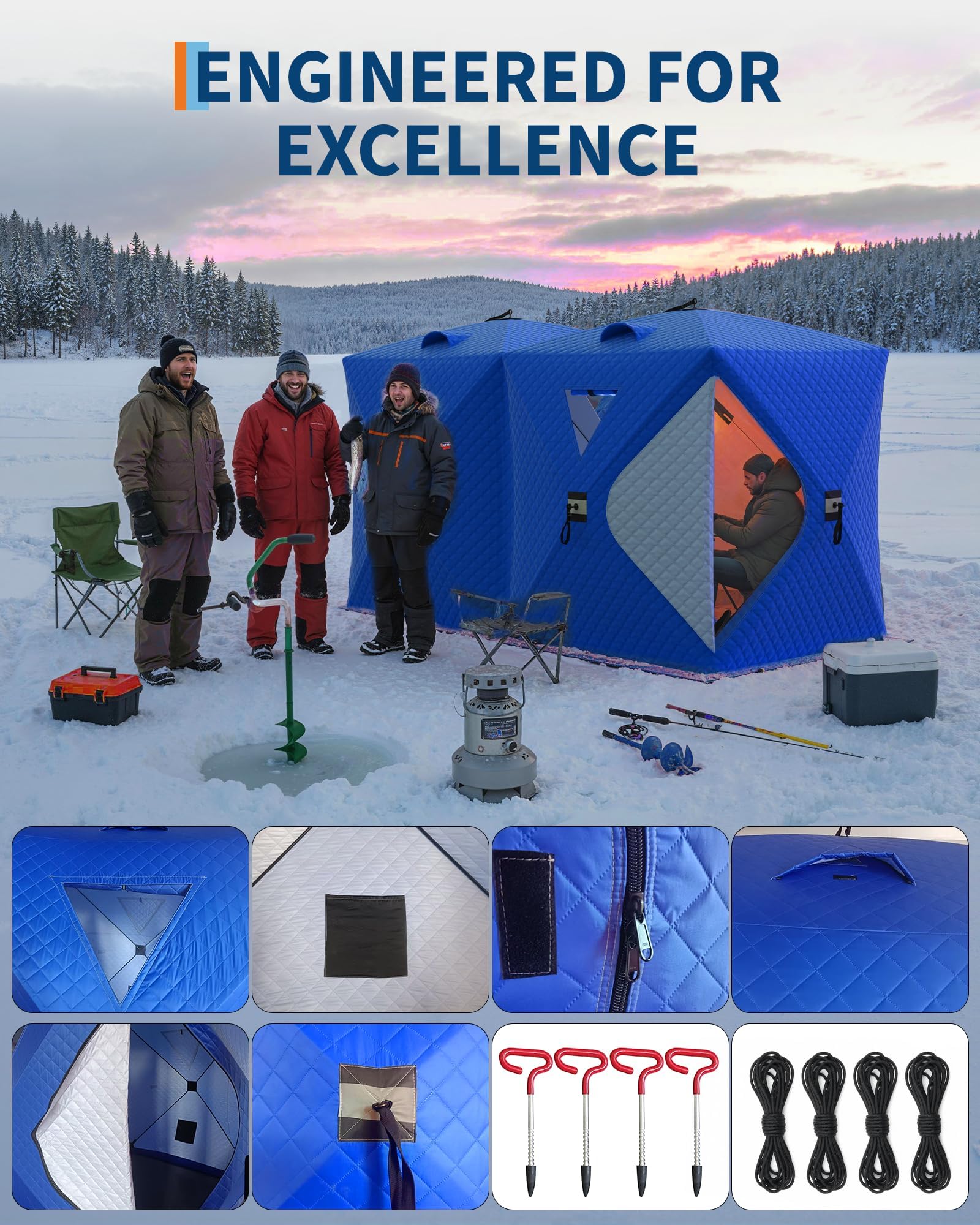 Tente de pêche sur glace pop-u - Emergency Mylar Tent avis et prix
