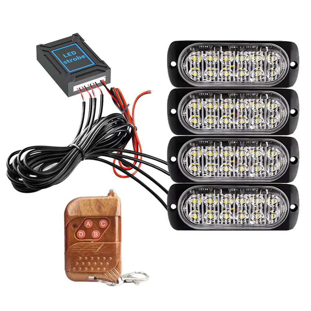 Feux stroboscopiques LED 4x12  - Sos Light Strobe avis et prix