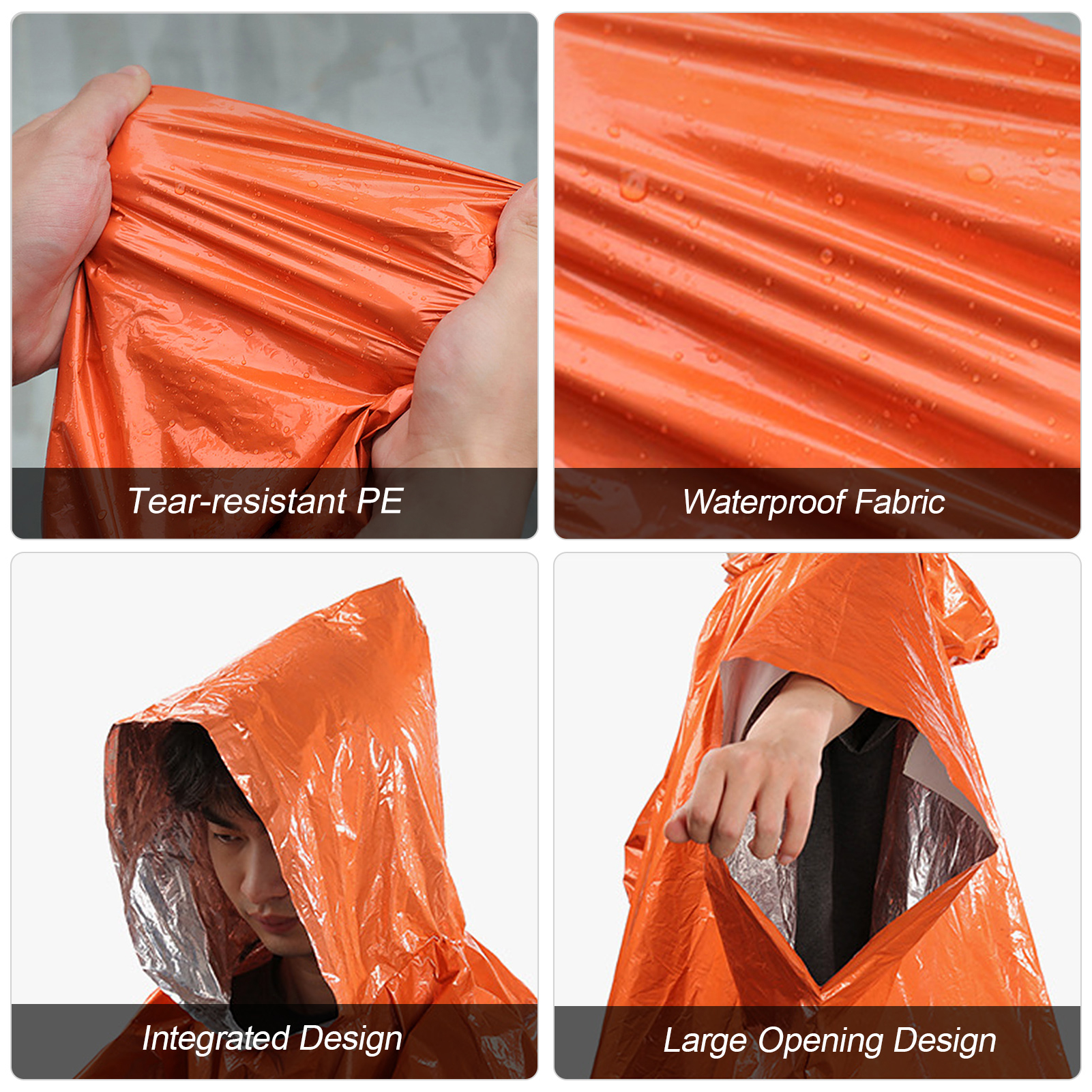 Poncho de pluie thermique d'ur - Emergency Poncho Rain avis et prix