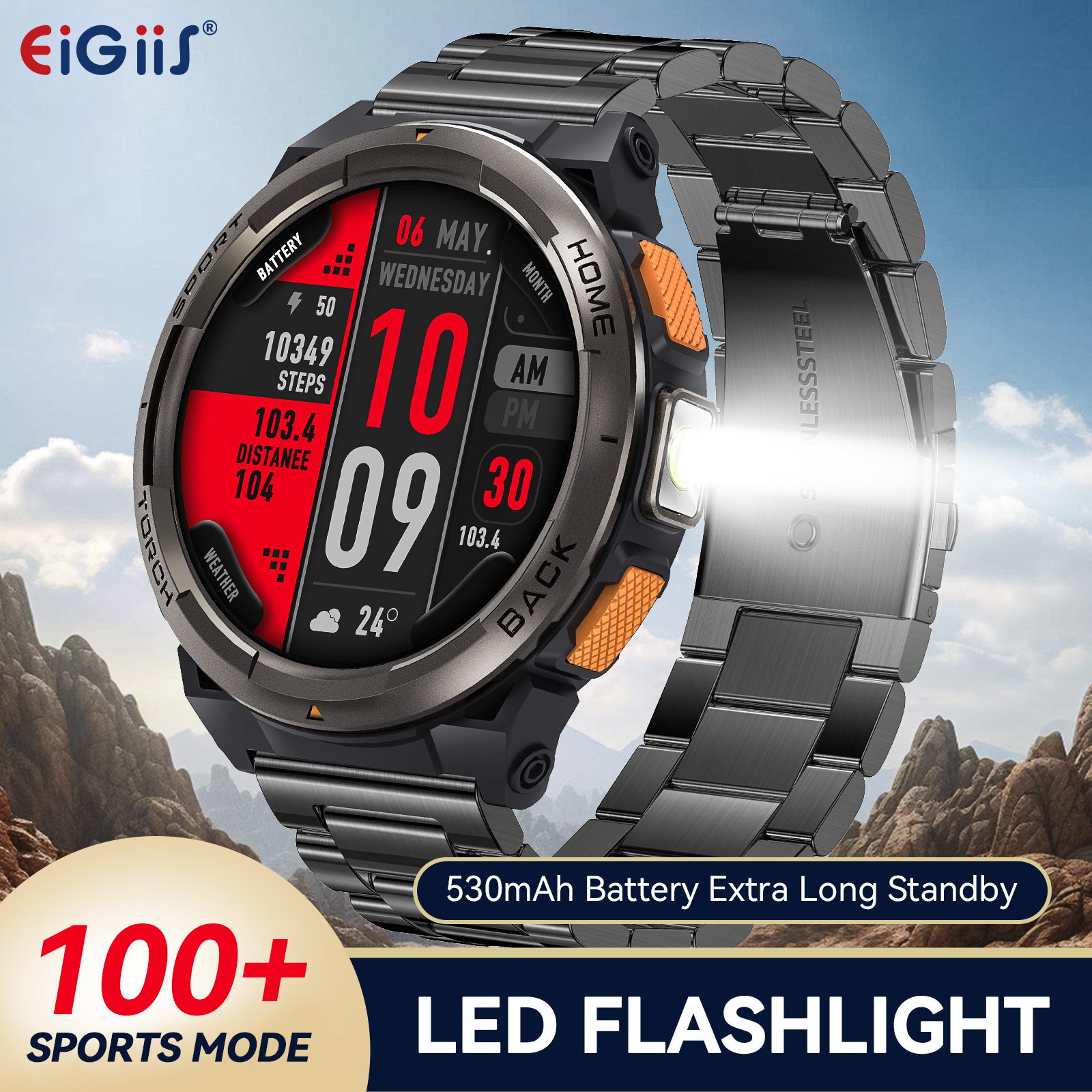 EIGIIS montre intelligente KE5 - Compass Lensatic avis et prix