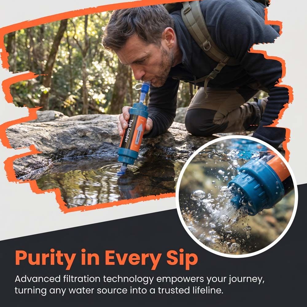 Mini Paille Filtrante Purifica - Water Purification Straw avis et prix