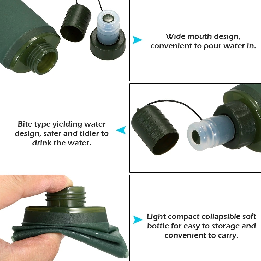 Sac à eau pliable 250 ml 500 m - Water Bag Collapsible avis et prix