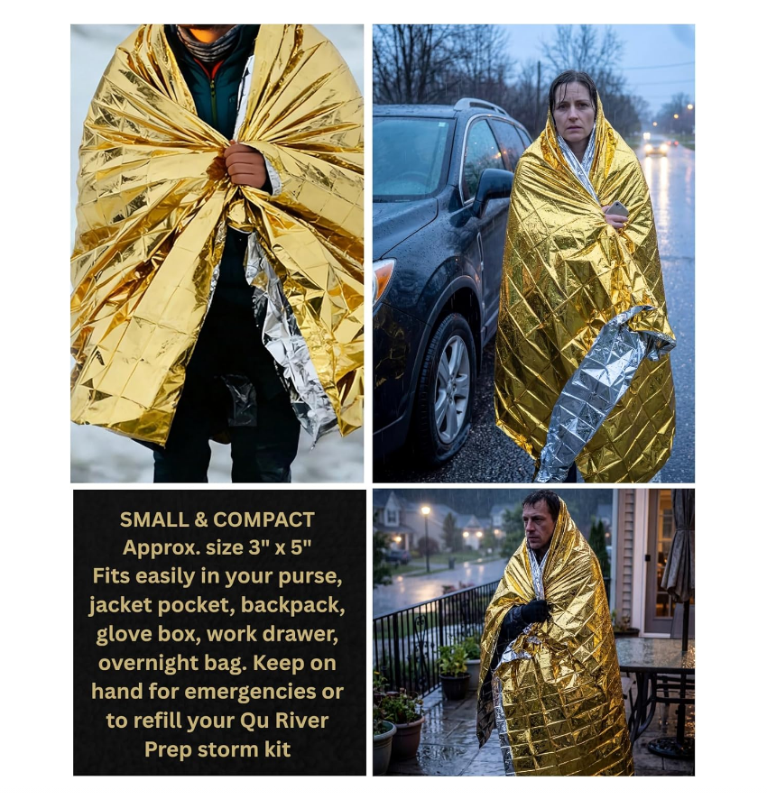 Lot de 4 couvertures thermique - Survival Blanket Reflective avis et prix