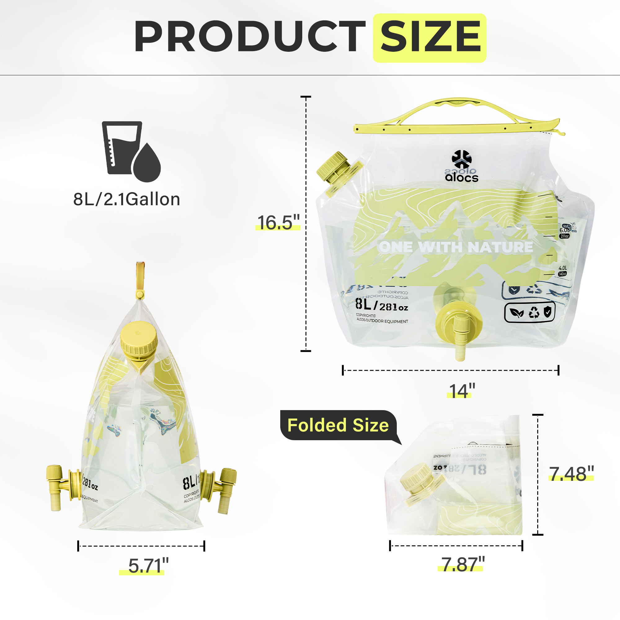 ALOCS – sac d'hydratation plia - Water Bag Collapsible avis et prix