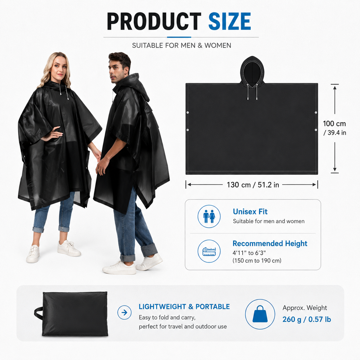 Poncho imperméable 3 en 1 avec - Emergency Poncho Rain avis et prix