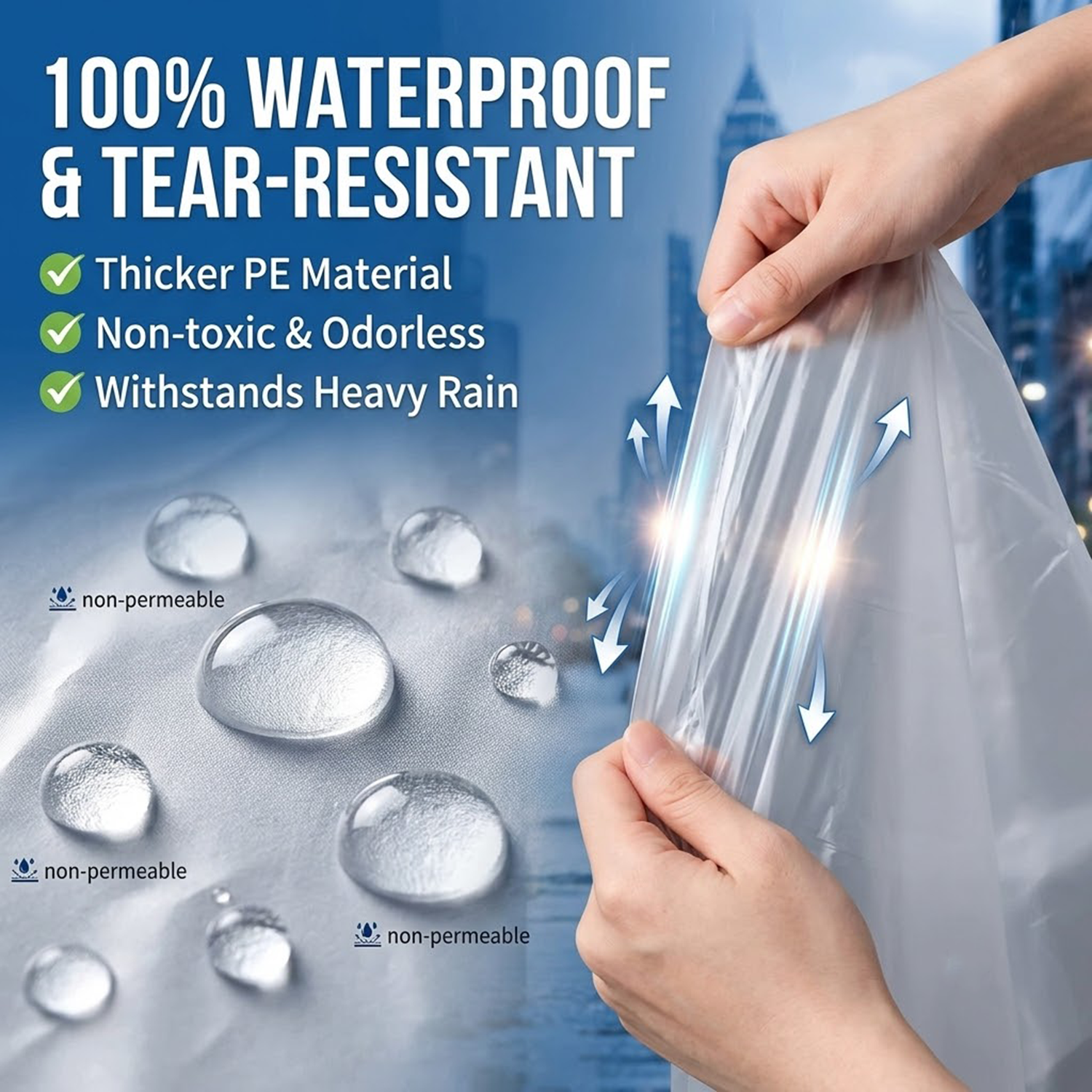 Imperméable jetable unisexe po - Emergency Poncho Rain avis et prix
