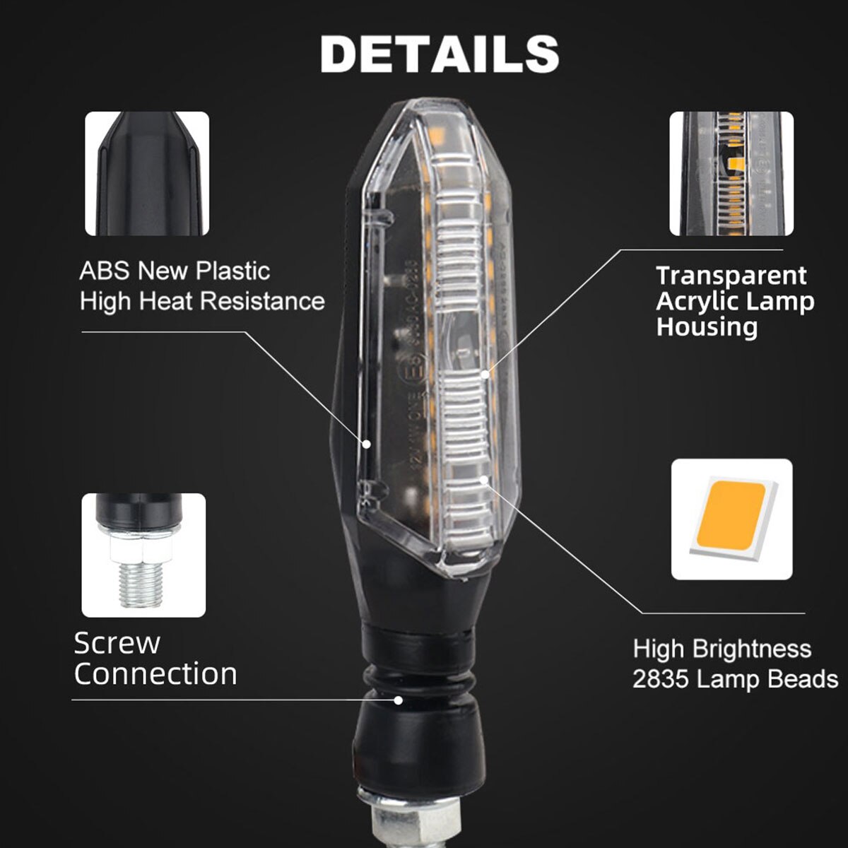 Clignotants LED jaunes pour mo - Sos Light Strobe avis et prix