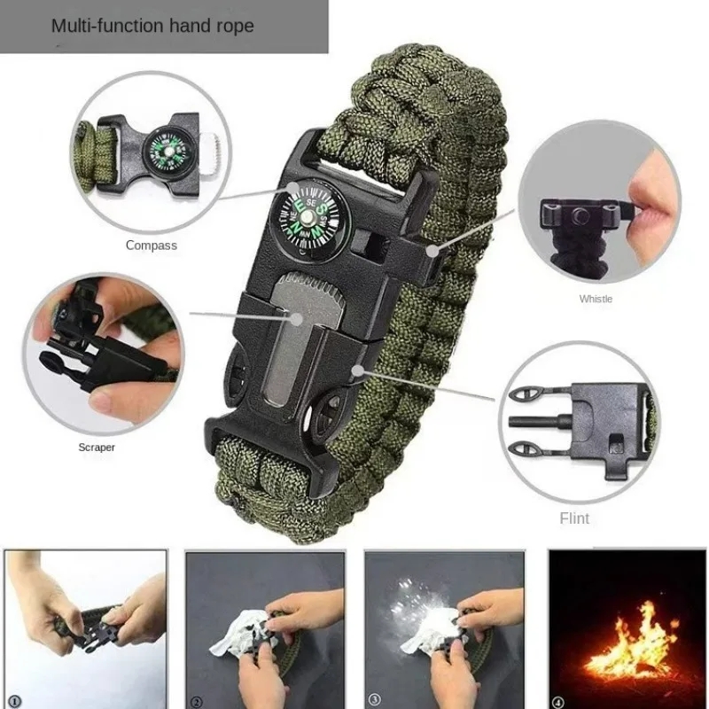 Bracelet boussole cinq en un a - Fire Starting Kit avis et prix