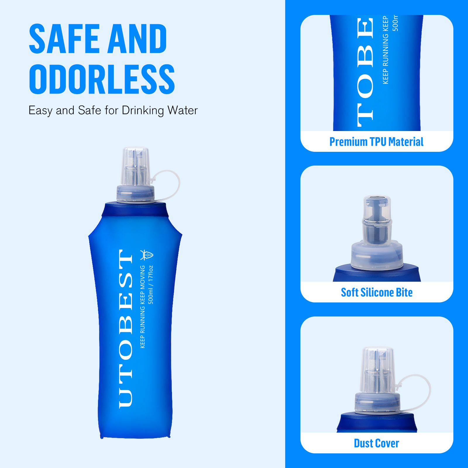 UTOBEST 250 ml 350 ml 500 ml f - Water Bag Collapsible avis et prix