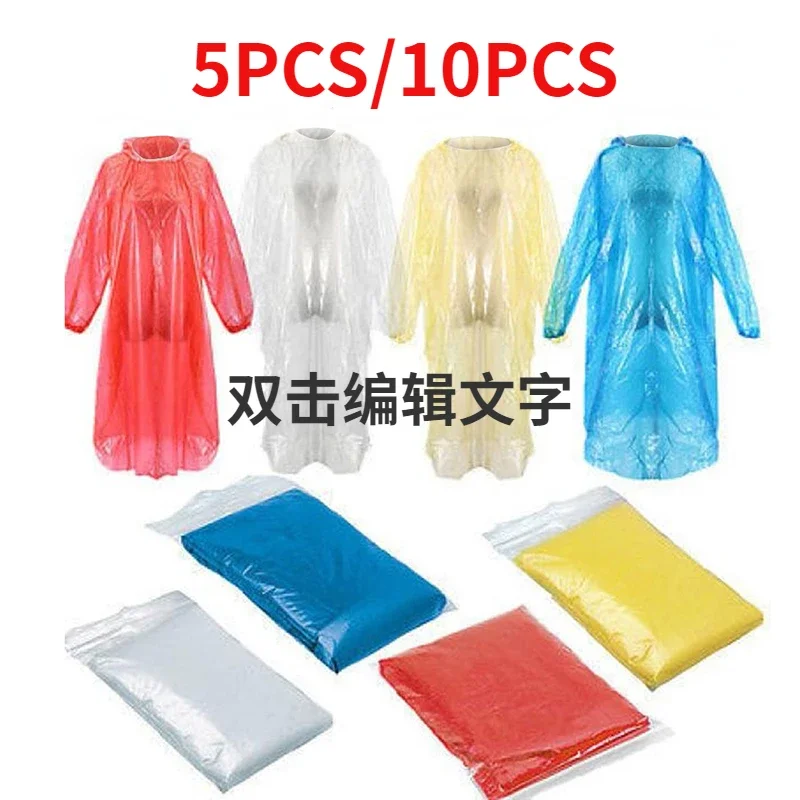 5/10PC imperméable jetable Adu - Emergency Poncho Rain avis et prix