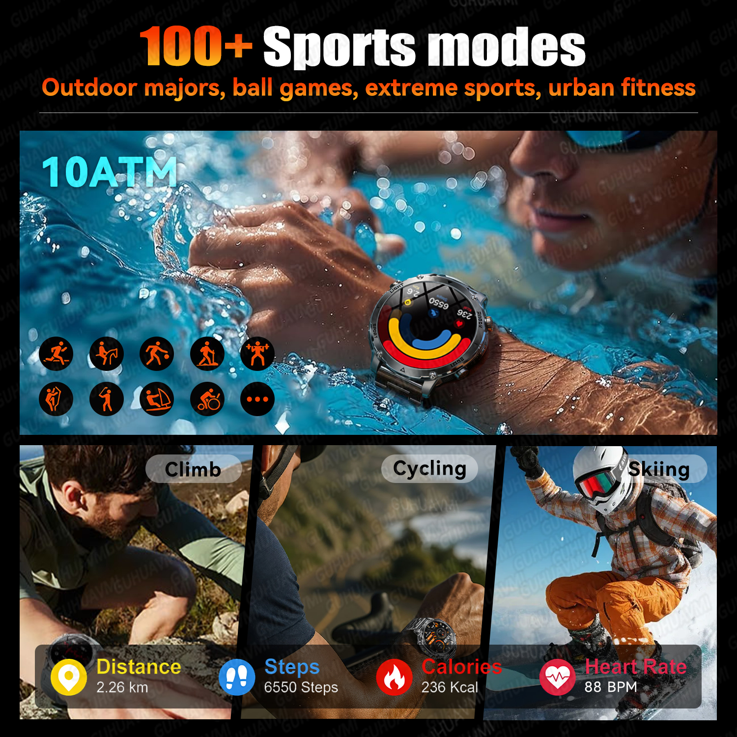 Montre connectée sportive mili - Compass Lensatic avis et prix