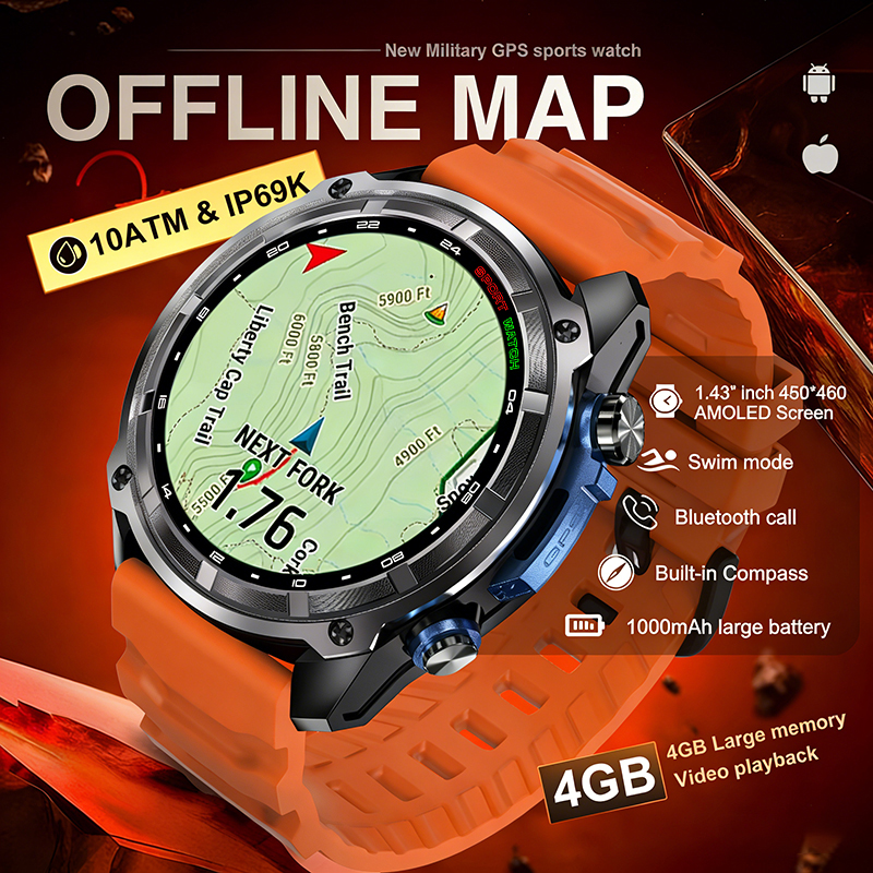 Montre connectée militaire GPS - Compass Lensatic avis et prix