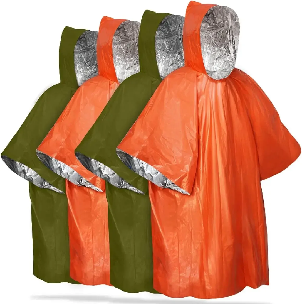 Poncho de pluie d'urgence avec - Emergency Poncho Rain avis et prix