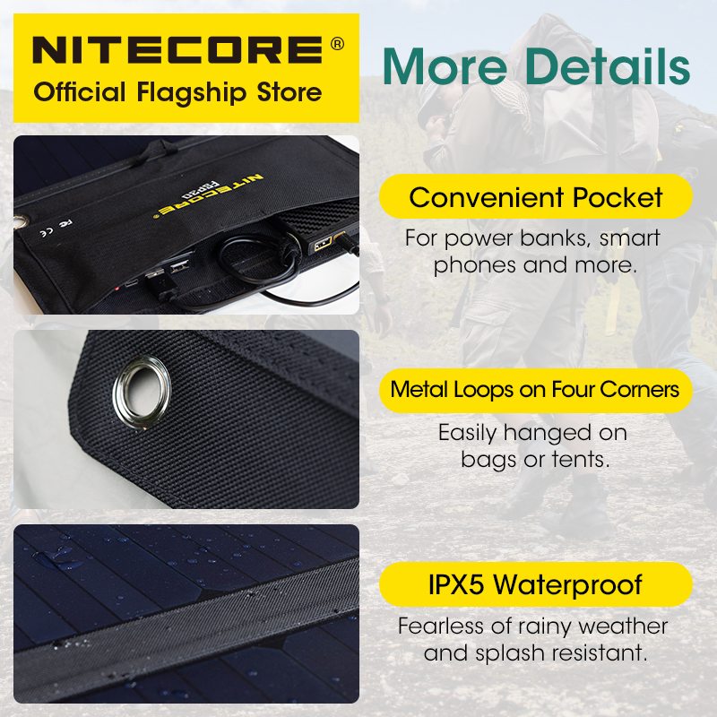 NITECORE Féventuelles 30 30W P - Solar Emergency Charger avis et prix