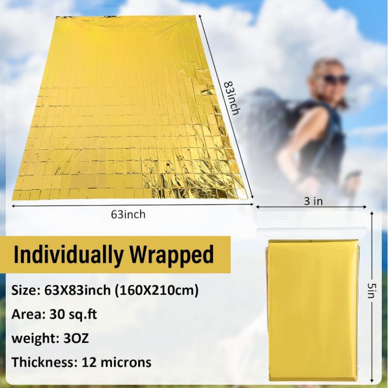 20 couvertures thermiques géan - Survival Blanket Reflective avis et prix